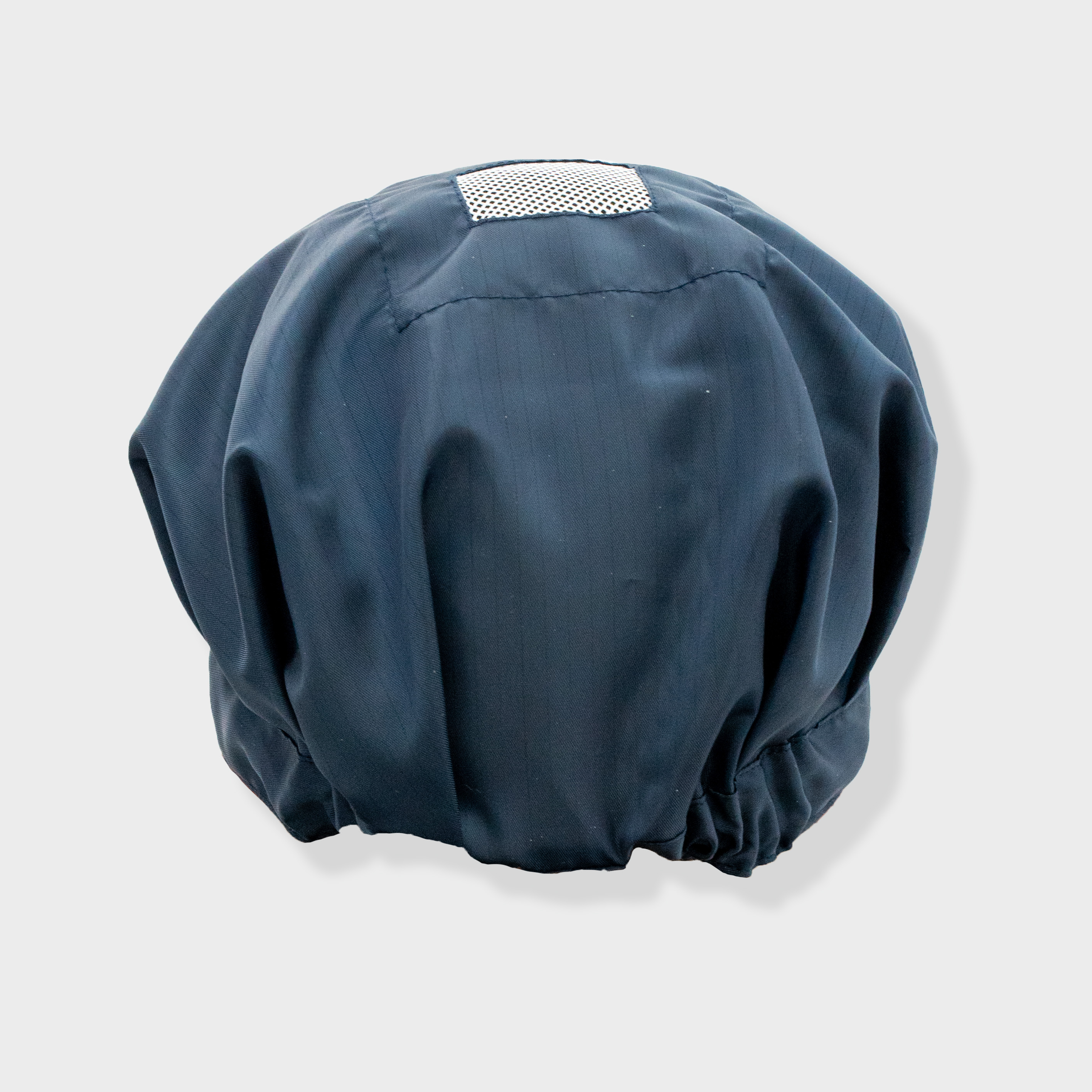 藏青条纹大工帽开天窗