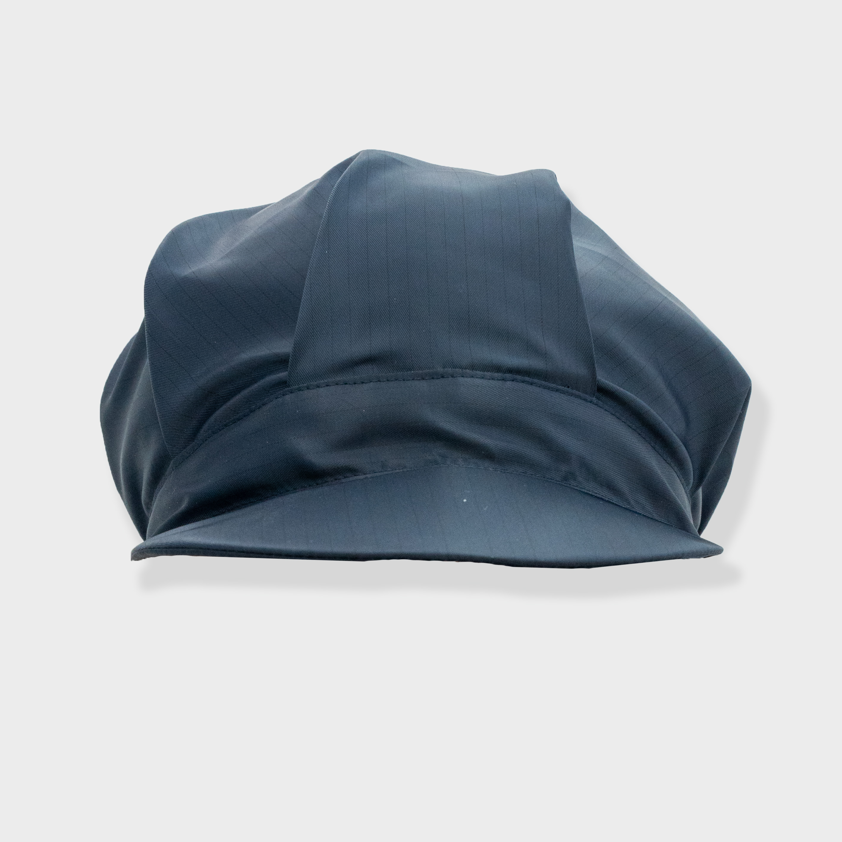 藏青条纹大工帽开天窗