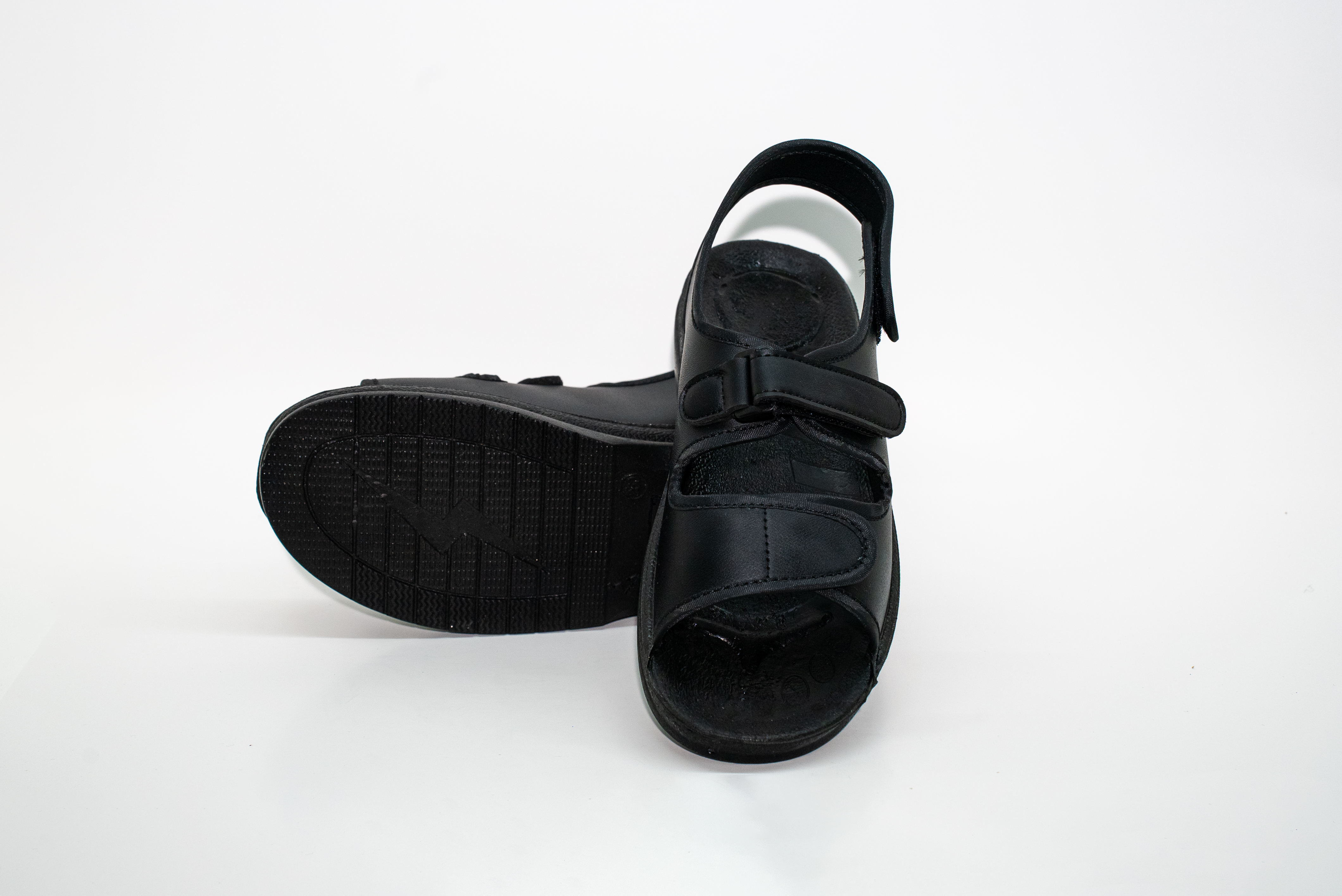 PU黑凉鞋2308 (LX-PU713-5)