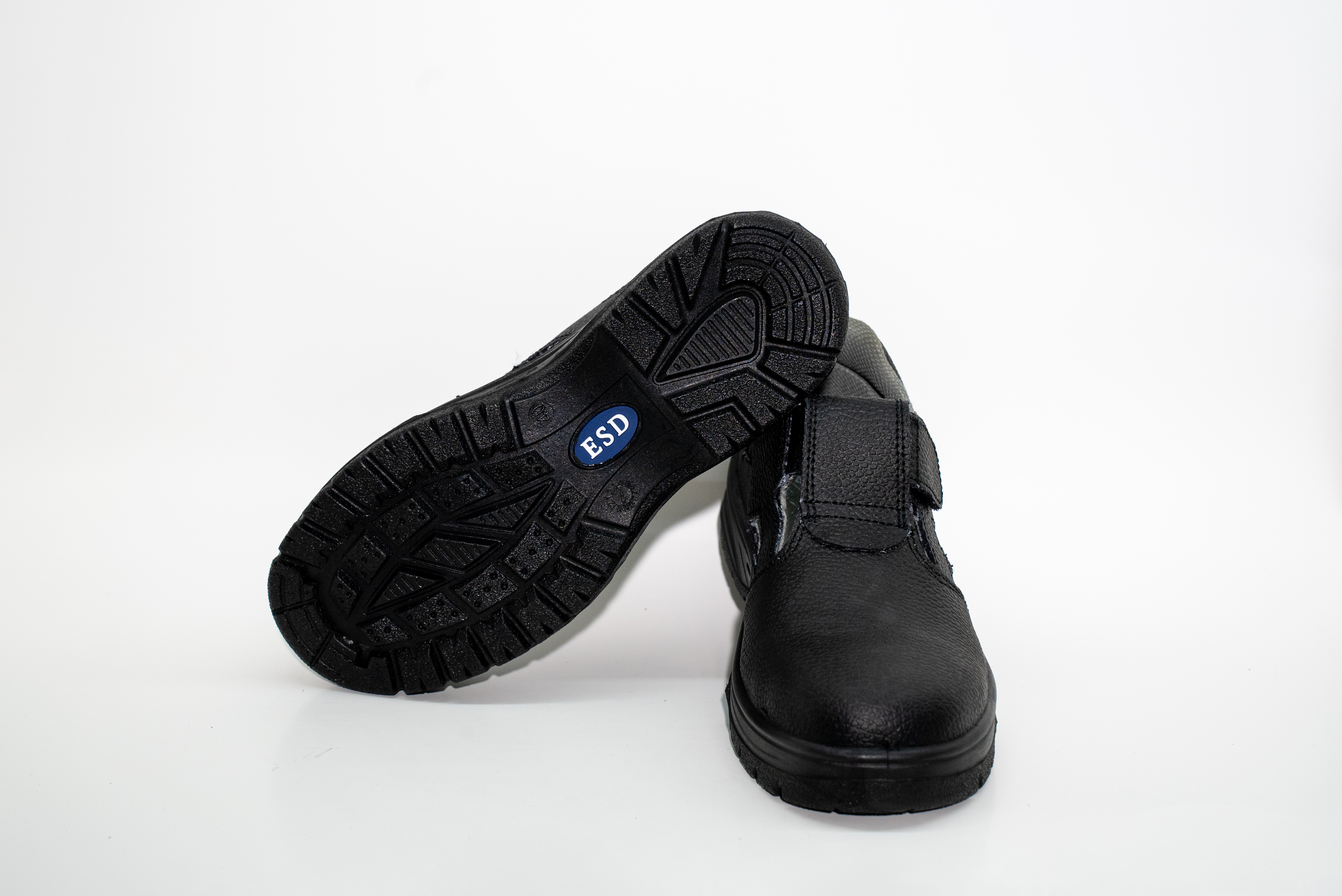 安全鞋黑革-204