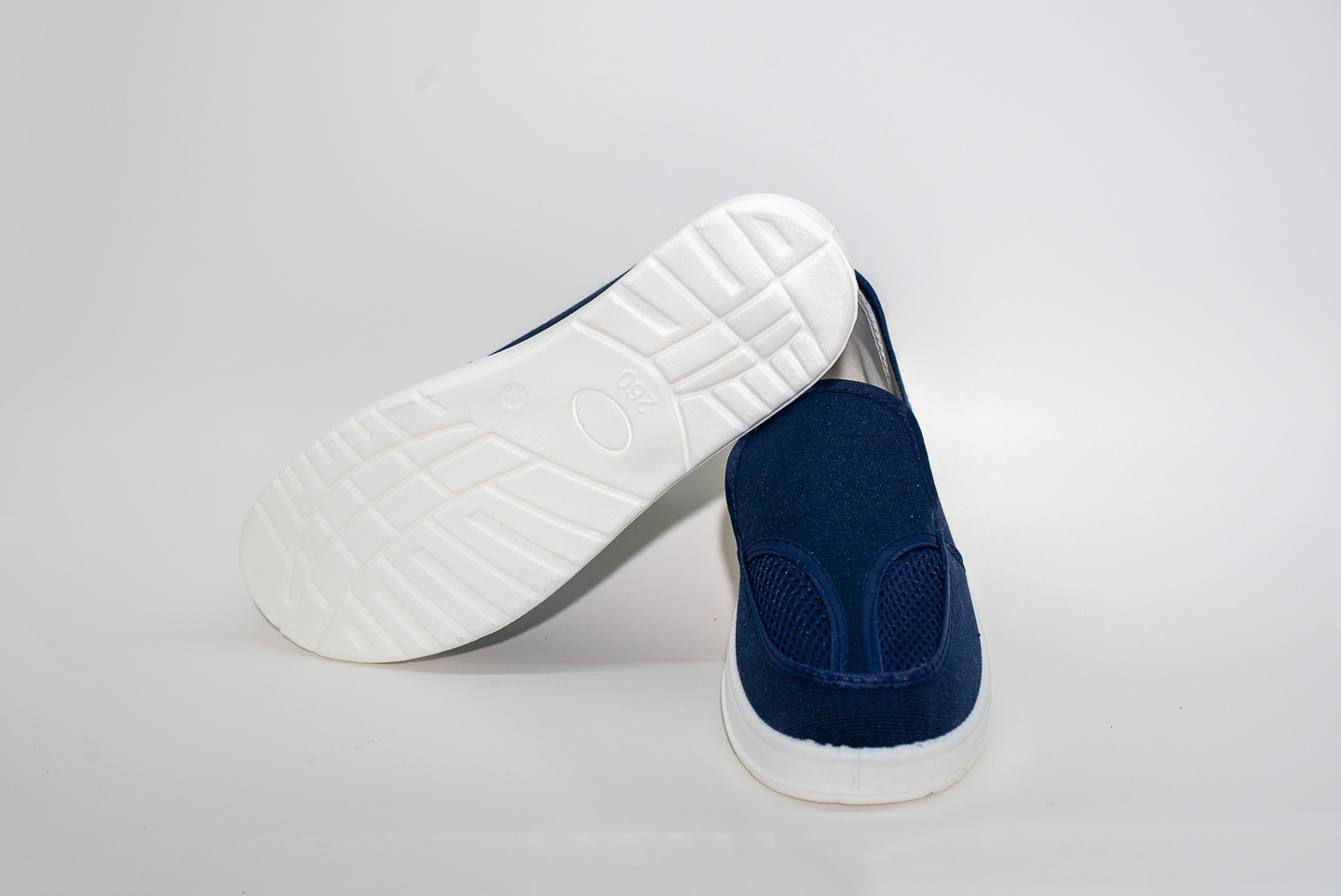 PU蓝帆布双孔网眼 (SW-PU402)