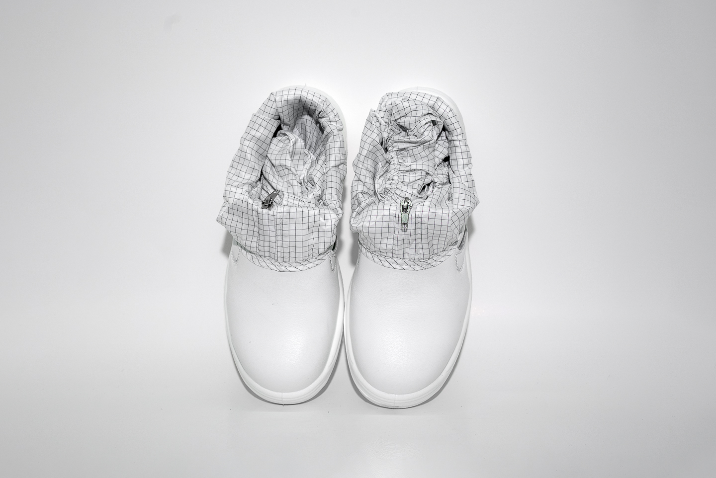 安全鞋-1809白网格筒 