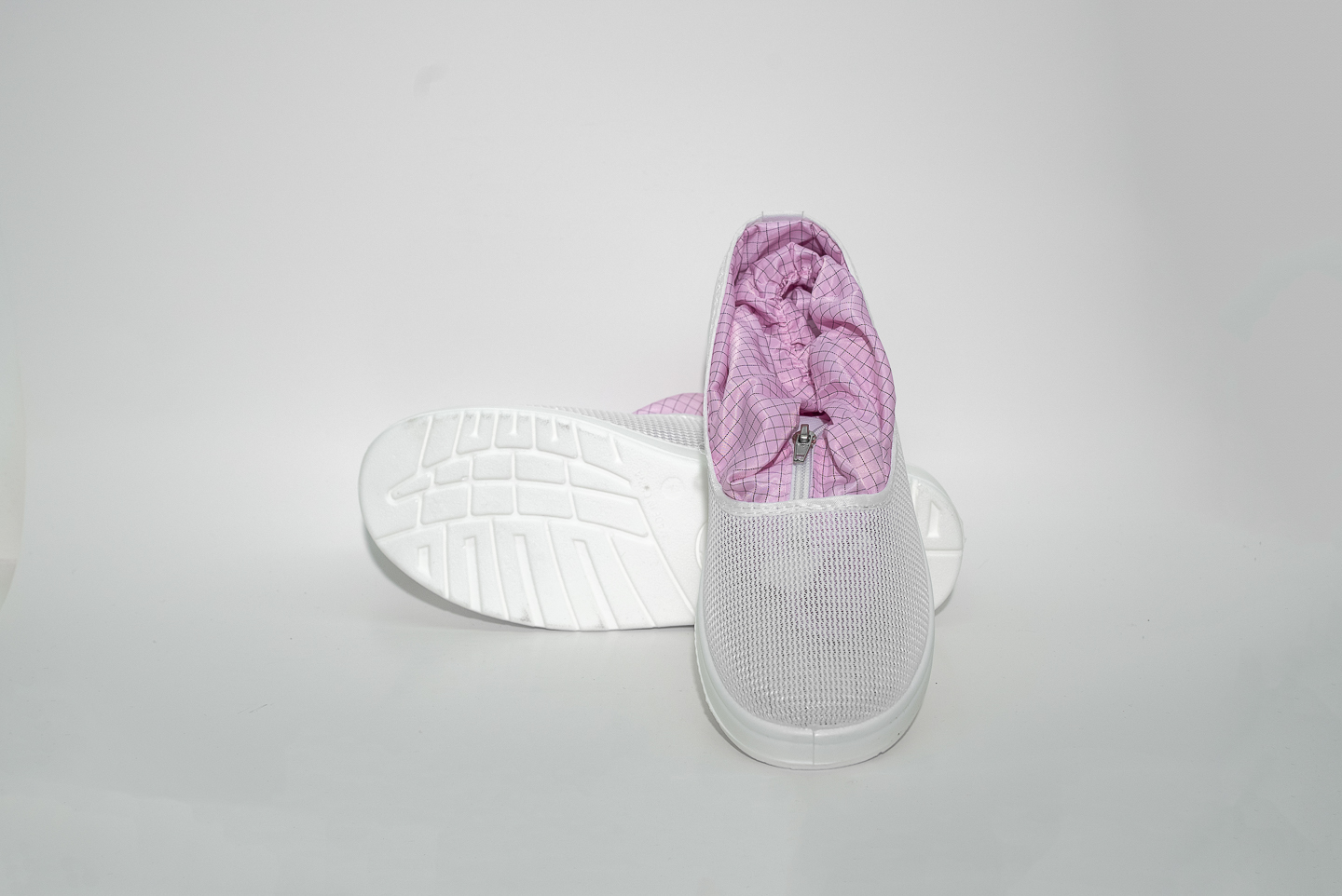 PU白全网粉红网格筒(CT-PU607)