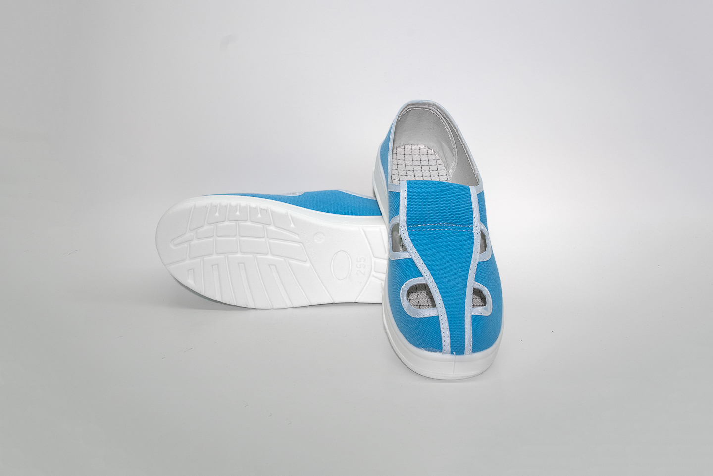 PU天蓝帆布四孔 (SK-PU105)