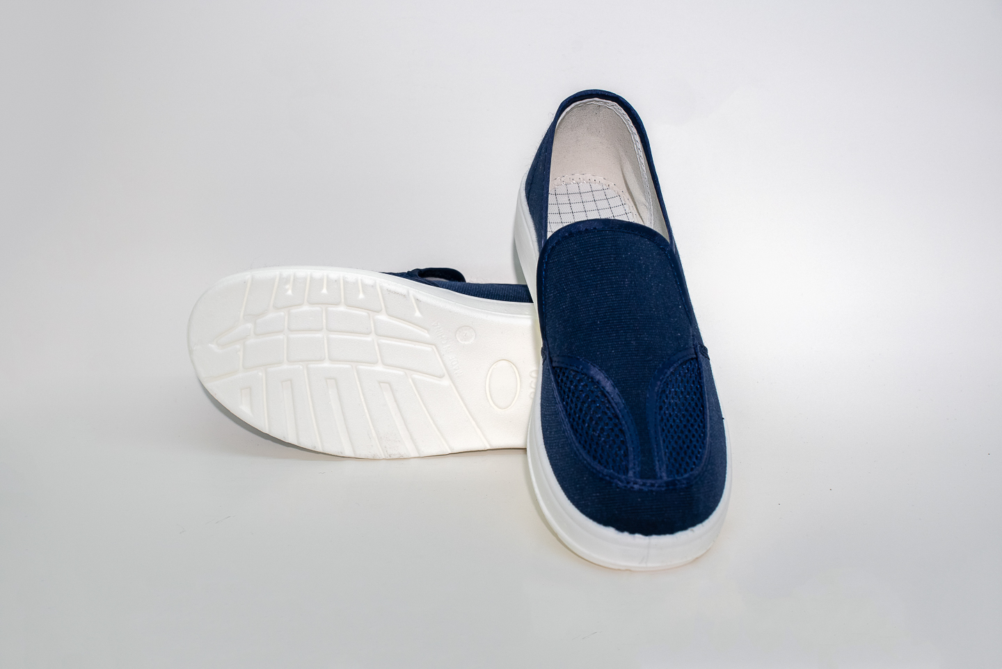 PU蓝帆布双孔网眼 (SW-PU402)