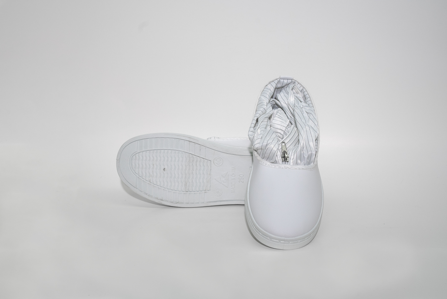 PVC白革白条纹筒(CT-PVC603)