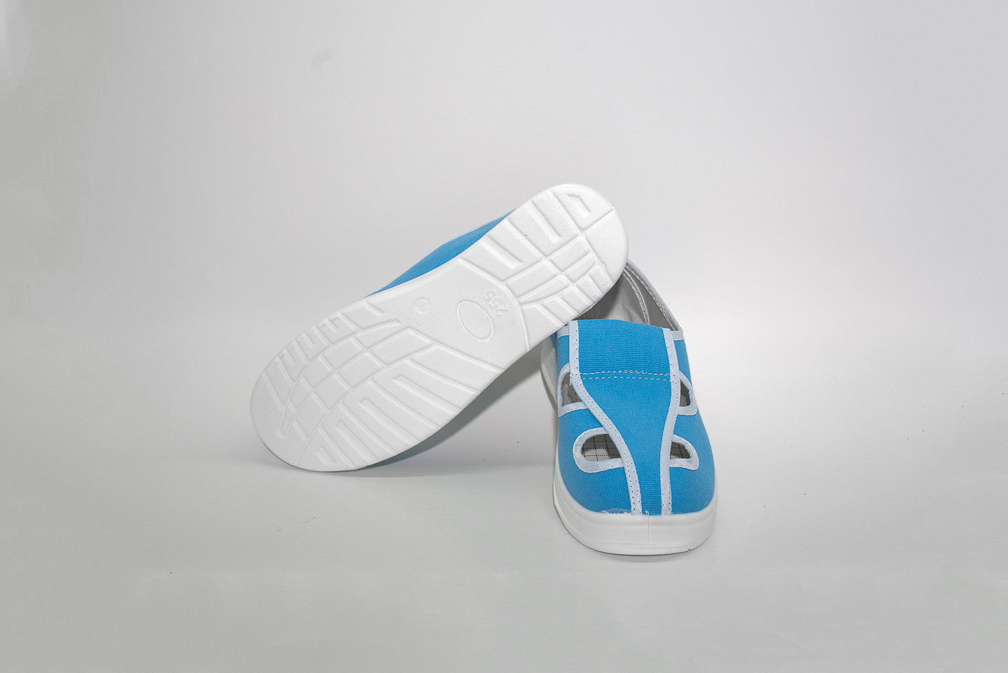 PU天蓝帆布四孔 (SK-PU105)